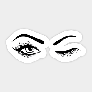 Bad Girl I See You Eyes | Trendy Bad Girl Sticker